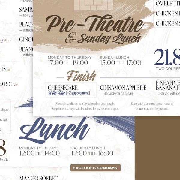 menu lunchpretheatre